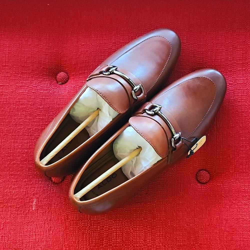 Aldo Brown Loafers Men's Size 10 Wide Fit NWT